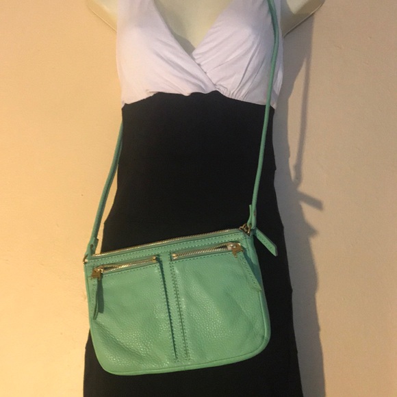 Mint Green Fossil Crossbody Purse - Picture 8 of 8